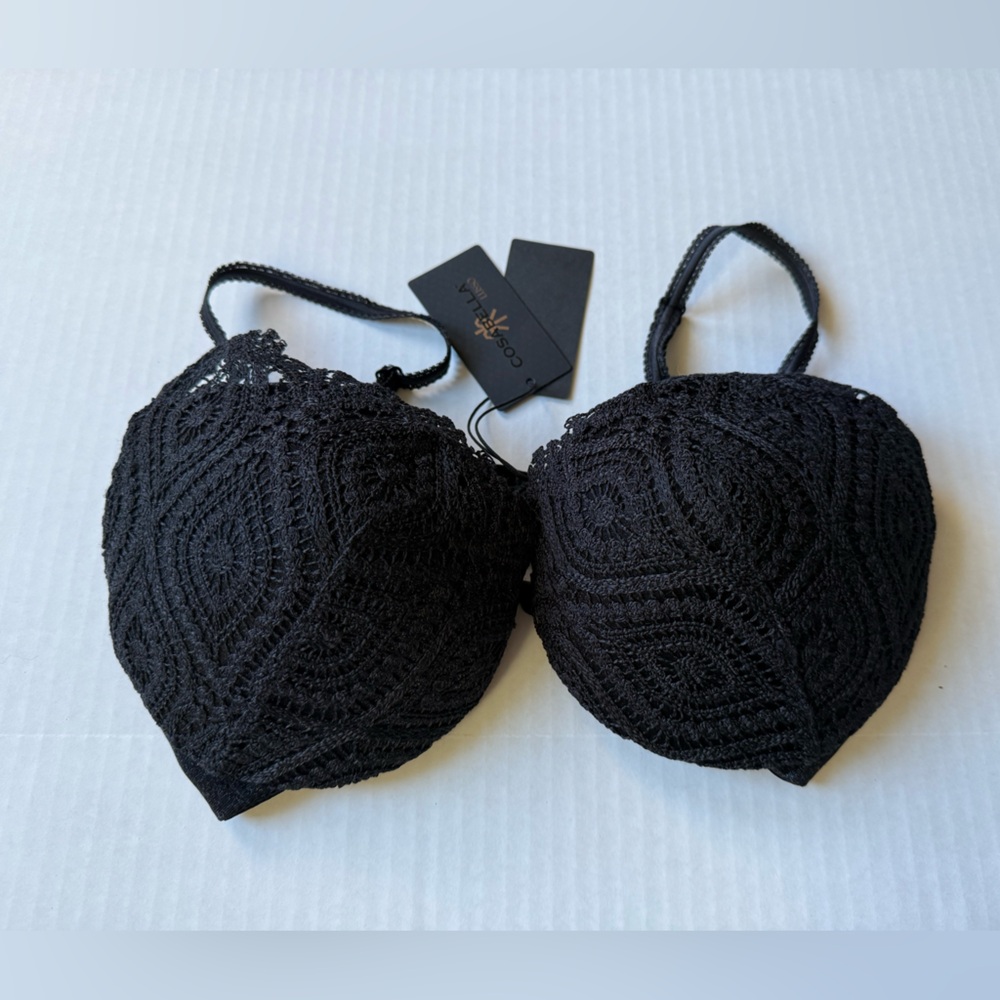 Cosabella Underwire Roma Push Up Bra black 34D NWT